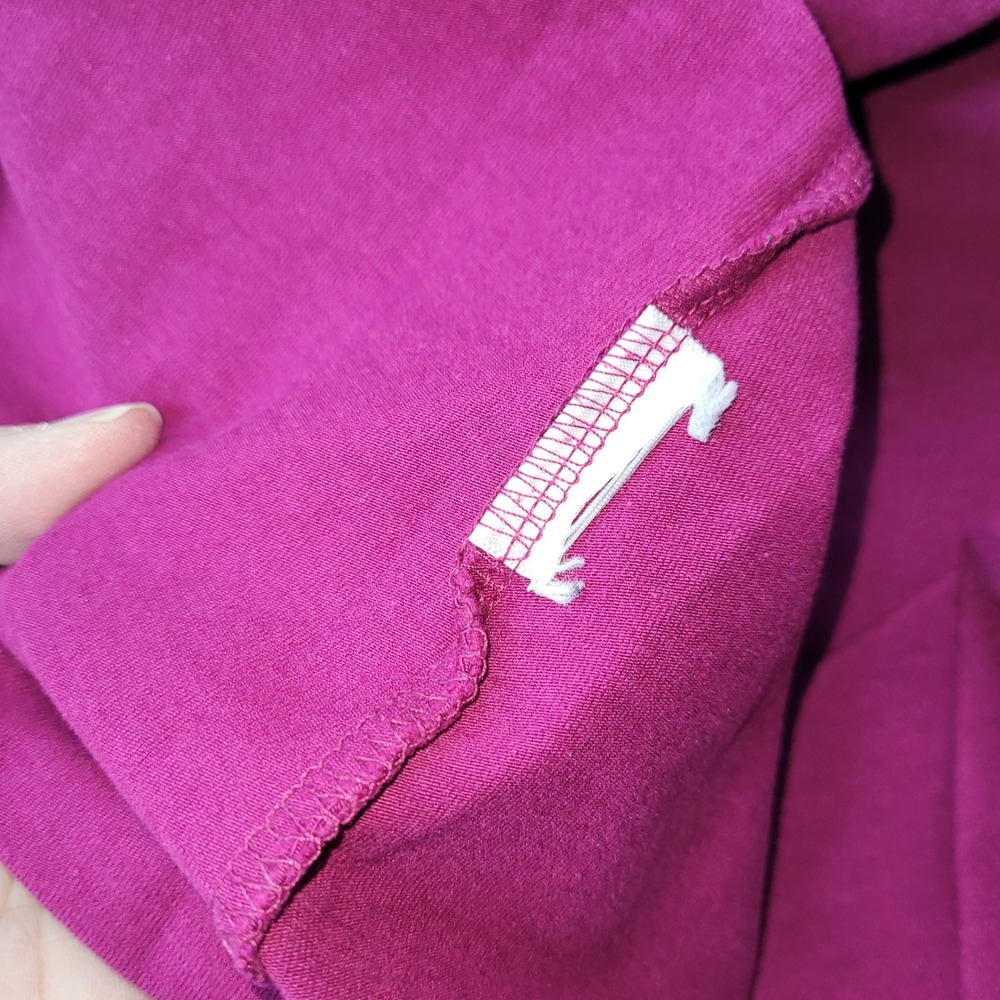 Eddie Bauer Dress Womens M Purple V Neck Twist Front Sleeveless Midi‎ Active - Picture 4 of 8